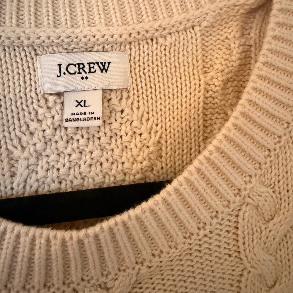 J. Crew Cream Cable Knit Sweater Vest - Picture 4 of 6